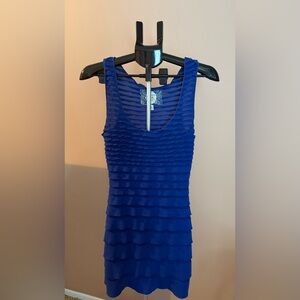 Chelsea & Violet Blue Ruffle Sleeveless Dress